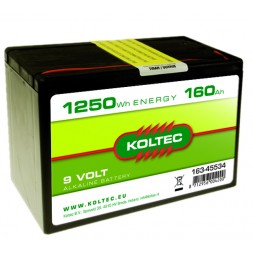 Koltec Batterij 9 Volt 1250Wh 160Ah