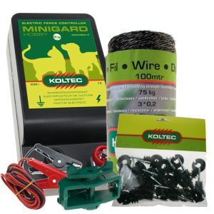 Koltec Schrikdraad Volièrepakket houten constructie