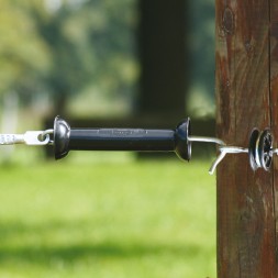 Koltec Poortgreep zwart RVS/INOX