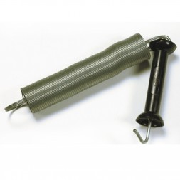 Koltec poortgrepen zwart met poortveer