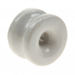 Koltec Hoekisolator porselein draad en koord 10st