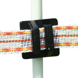 Koltec Klikisolatoren 10 mm, zwart, voor draad & Lint tot 20 mm.