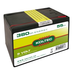 Koltec Batterij 9 Volt 55Wh 75Ah alkaline