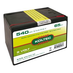 Koltec Batterij 9Volt 540Wh 65Ah alkaline