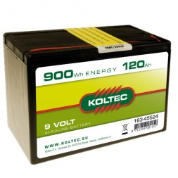 Koltec Batterij 9 Volt 900Wh 120 Ah alkaline