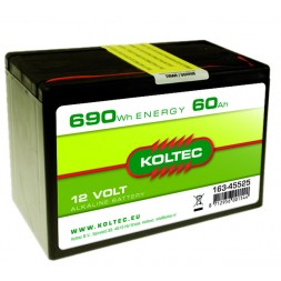 Koltec Batterij 12 Volt 690Wh 60Ah alkaline