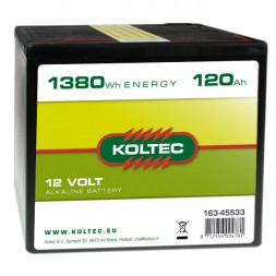 Koltec Batterij 12 Volt 1380Wh 120h alkaline