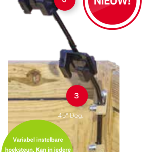 Koltec Minigard Hoek 162-80107-2 schutting hoeksteun 2st